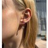 Pozlacené náušnice Clover zirkon gold