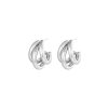 Náušnice Triple Hoops silver