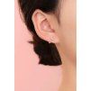 1 Pair Simple Style Moon Plating 304 Stainless Steel 18K Gold Plated Ear Studs