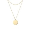 golden Stainless steel Geometric Minimalist Necklace