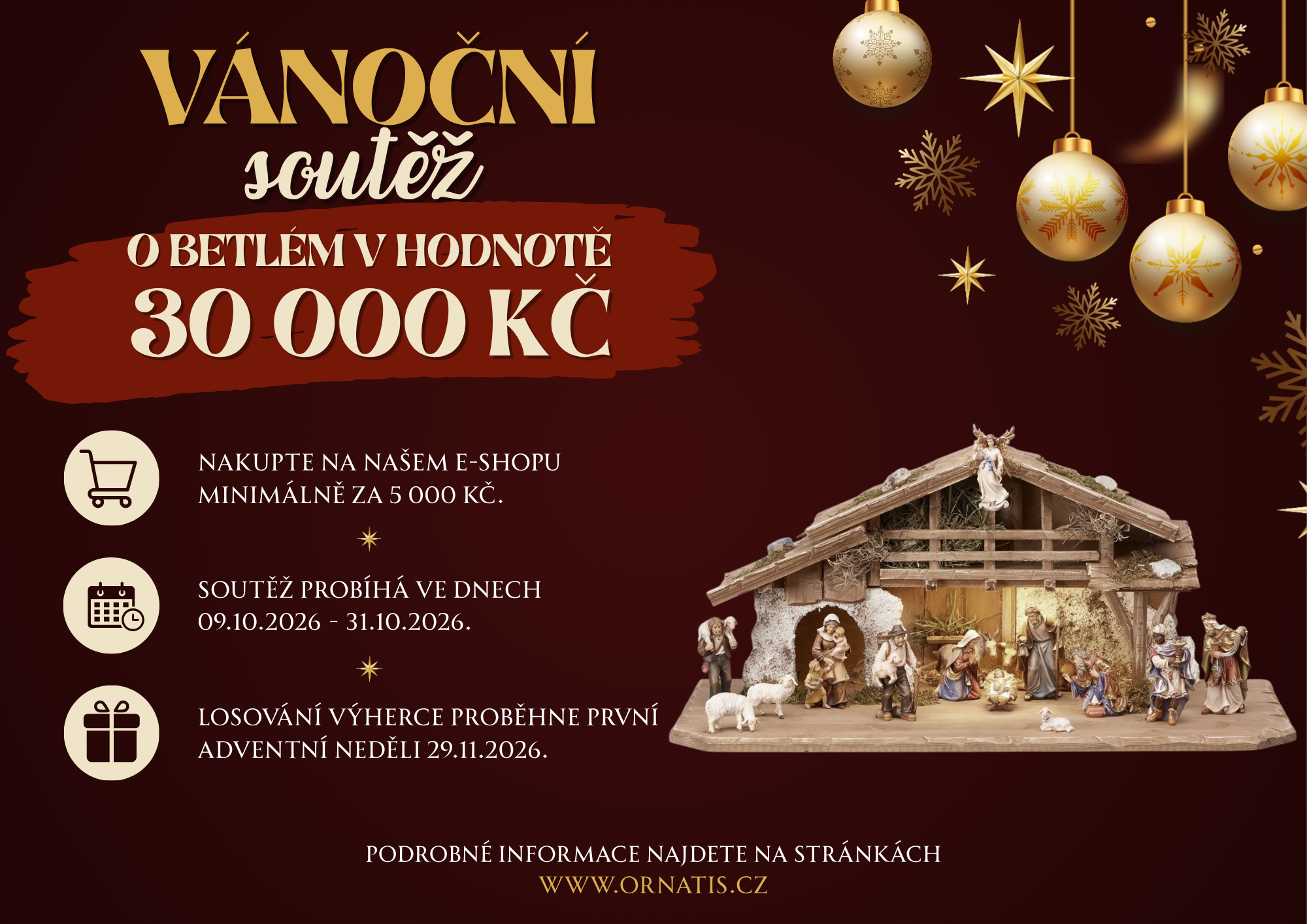 Soutěž o dřevěný betlém Ornatis