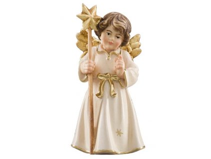 dřevěný anděl s hvězdou vánoční andělé dřevěné sochy