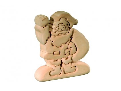 dřevěné 3D puzzle-santa claus