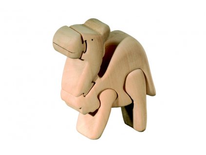 Dřevěné 3D puzzle-velbloud