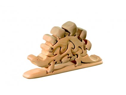 dřevěné 3D puzzle-stegosaurus