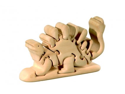 dřevěné 3D puzzle-stegosaurus