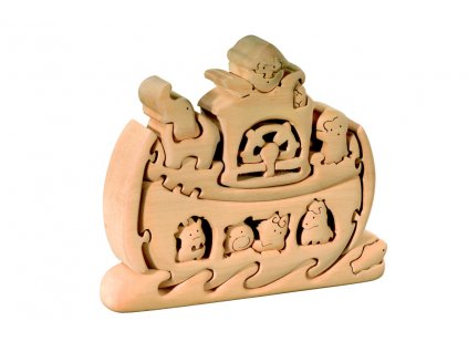 dřevěné 3D puzzle-noemova archa