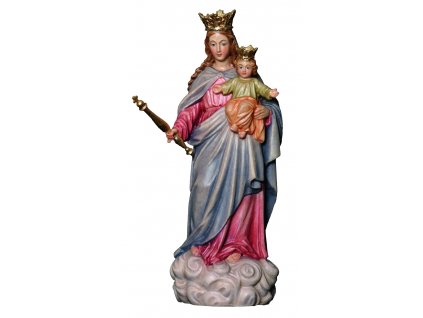 dřevěná vyřezávaná socha panny marie pomocnice křesťanů_online prodej dřevěných soch