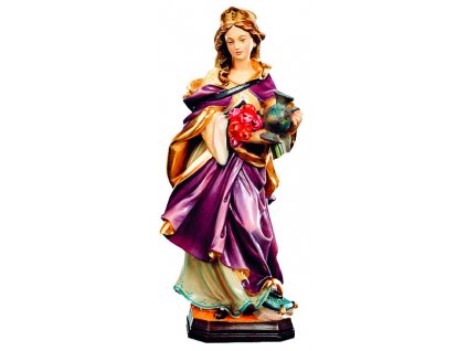 Dřevěná vyřezávaná socha Svaté Alžběty