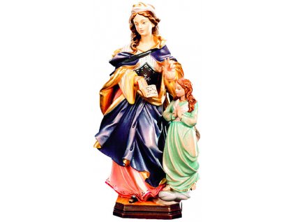 Dřevěná vyřezávaná Socha Svaté Anny