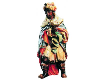 Dřevěná vyřezávaná socha Krále Baltazara