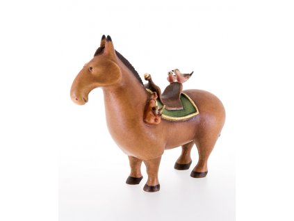 Dřevěná vyřezávaná soška koně