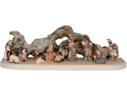 iDřevěná vyřezhávaná seestava betlému Josef I. její součástí jsou figurky o velikosti 3 nebo 5 cm. Figurky jsou vyřezané z javorového dřeva. V nabídce jsou figurky do betlému v čistě přírodní provedení nebo vyřezávané postavy malované olejovými barvami. Jedná se o malý vánoční betlém, vhodný do všech typů interiéru. tento dřevěný vyřezávaný betlém, může být také krásným dárkem pro vaše blízké.