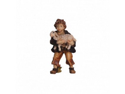 790026 color betlem soska drevo figurka chlapec malovany ovce