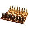 dřevěné šachy šachovnice šachové figury