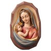 Dřevěná vyřezávaná ručně malovaná soška madony s dítětem.image (14)
