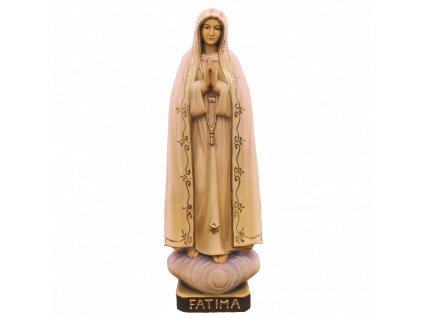 Drevená vyrezávaná Madona Fatima
