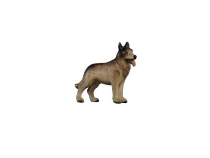 Dřevěná, vyřezávaná soška psa