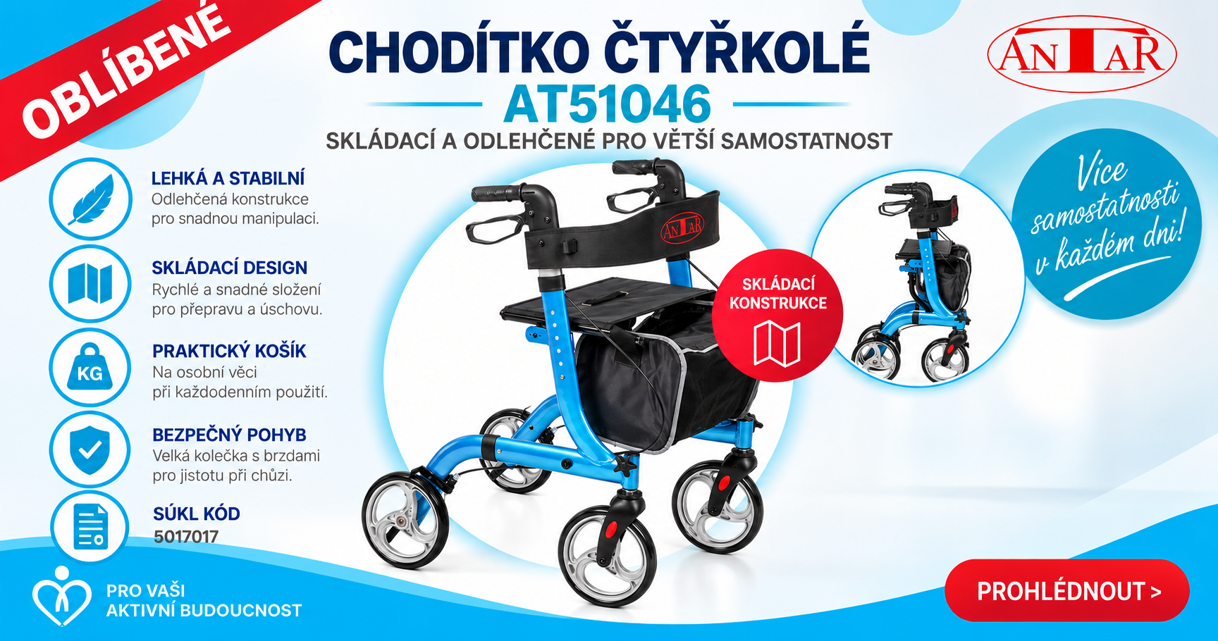 AT51046 Chodítko pro seniory