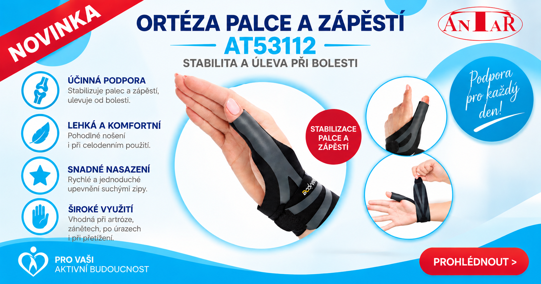 AT53112 Ortéza zápěstí