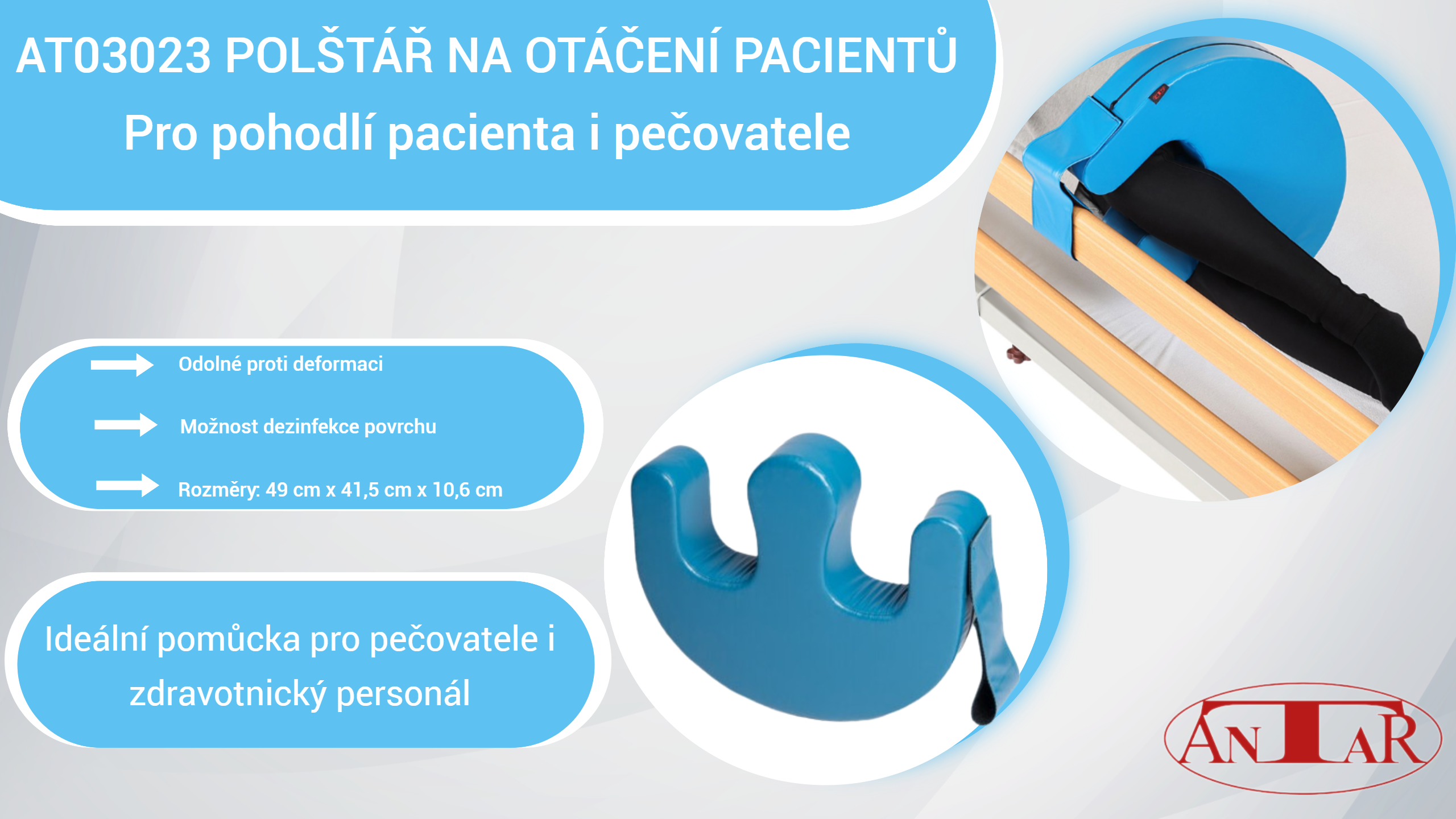 Polštář na otáčení pacientů