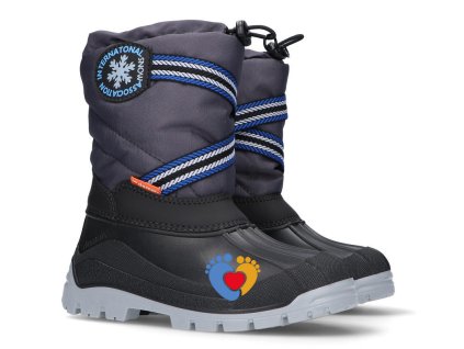 Detské zimné snehule DEMAR-SNOW LAKE D 1314 grey