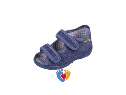 Detské chlapčenské papuče NAZO NA/010 CB riflovomodrá