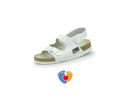 PEON ortopedicko-pracovné sandále PE/131K-5 biela