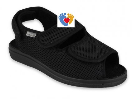 Terapeutická obuv sandálová pánska Dr.Orto  OR676M007  čierna