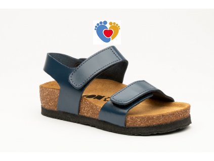 Detské chlapčenské zdravotné sandále LEON 4803 modrá