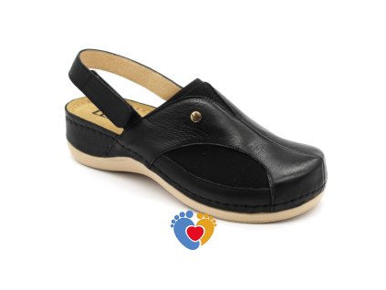Dámska zdravotná obuv na Hallux Valgus LEON 913 čierna