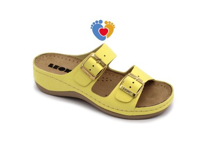 Dámska zdravotná obuv LEON 908 žltá