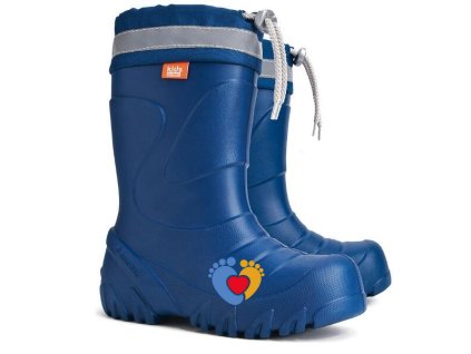Detské zateplené gumáky DEMAR-MAMMUT-S 0300 D blue