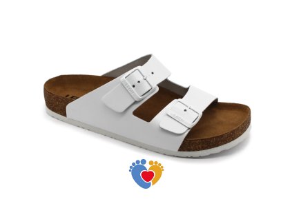 Dámska zdravotná celokožená obuv LEON 4010 biela (Farba biela, Veľkosť - vnútorná dĺžka stielky obuvi 35 - 22 cm)