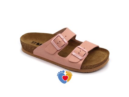 Dámska zdravotná celokožená obuv LEON 4010 ružová (Farba ružová, Veľkosť - vnútorná dĺžka stielky obuvi 36 - 23,5cm)