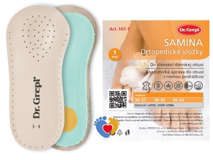 Ortopedické vložky  SAMINA - Dr.Grepl
