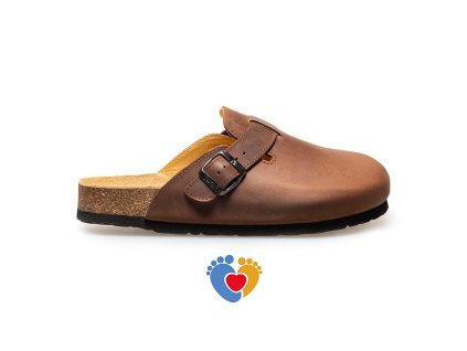 4079 hnede kozene pantofle110