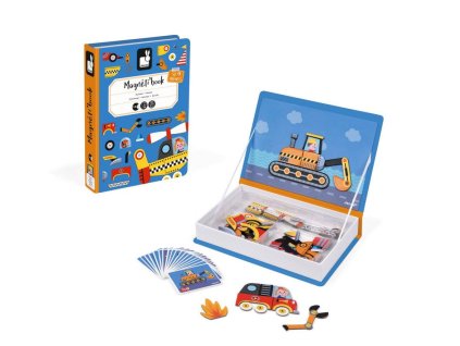 J02715 Magneticka skladacka Dopravne prostriedky Magnetibook Janod v tvare knihy 2