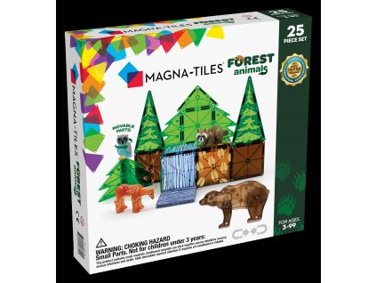 MagnaTiles ForestAnimals 25pc Carton Angle Front f (1)