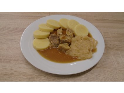 Vepřové výpečky,bramborový knedlík,zelí (1,3,7,12)