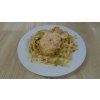 Pappardelle s pestem,rajčaty a kuřecím steakem (1,3,7)