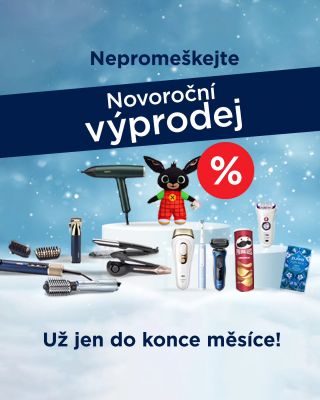 Nezmeškejte vaše oblíbené produkty ve slevě. NOVOROČNÍ VÝPRODEJ končí už na konci ledna. 🎁✨️