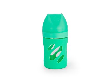 Twistshake Kojenecká láhev Anti-Colic skleněná 180 ml Pastelově zelená