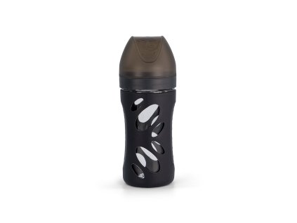 Twistshake Kojenecká láhev Anti-Colic skleněná 260 ml Černá