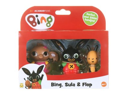 8586025310284 BING A PŘÁTELÉ FIGURKY 3 ks v balení Bing, Flop, Sula