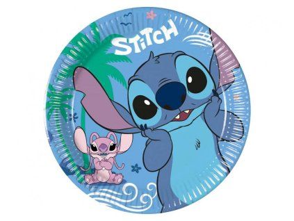 Papírové talíře Stitch 20cm - 8ks