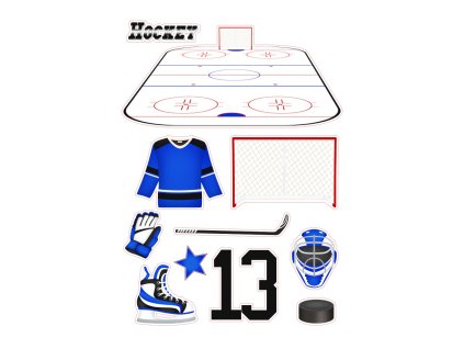 HOKEJ_128 (Materiál Jedlý papír)