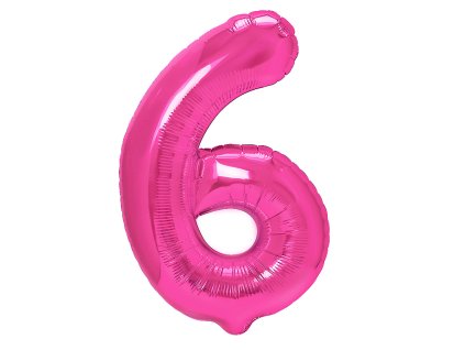 Fóliový balónek číslo tmavě růžový 40cm