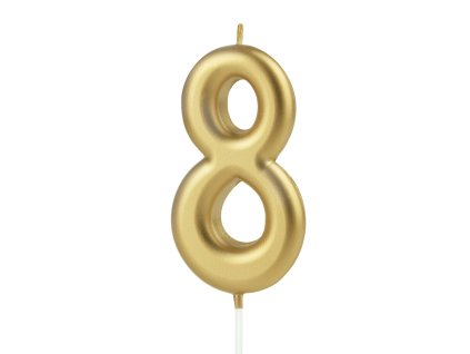 Svíčka číslo zlatá