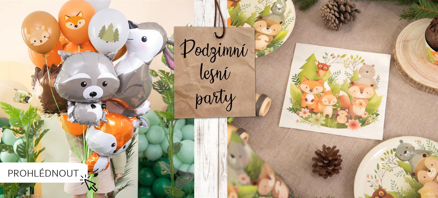 Podzimní lesní party se zvířátky